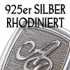 925er SILBER RHODINIERT 