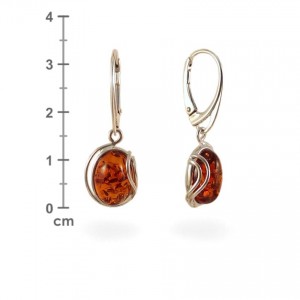 Amber Earrings | Sterling silver | Height - 33mm, Width - 12mm | Weight - 3,5g | ZD.1050K