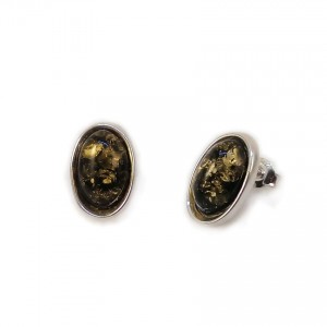 Amber Earrings | Sterling silver | Height - 16mm, Width - 10mm | Weight - 2,7g