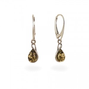 Amber Earrings | Sterling silver | Height - 31mm, Width - 7mm | Weight - 2,4g | ZD1113KG