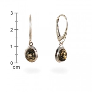 Amber Earrings | Sterling silver | Height - 29mm, Width - 9mm | Weight - 2,5g | ZD.321KG