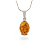 Amber pendant | Sterling silver | Height - 28mm, Width - 10mm | Weight - 1,7g | ZD.979W