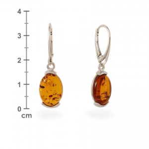 Amber Earrings | Sterling silver | Height - 35mm, Width - 10mm | Weight - 3,5g | ZD.979K