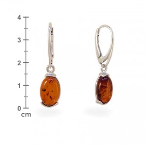 Amber Earrings | Sterling silver | Height - 33mm, Width - 8mm | Weight - 2,7g | ZD.978K
