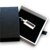 Mini USB Stick mit Gravur | USB 2.0 16GB | Sterling Silber | Wenge holz | Verfügbar in 10 Schriftarten und Symbolen