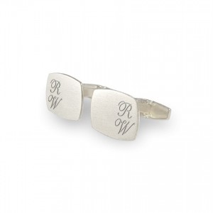 Sterling silver Cufflinks | Available in 10 fonts | Sterling silver | ZD.220