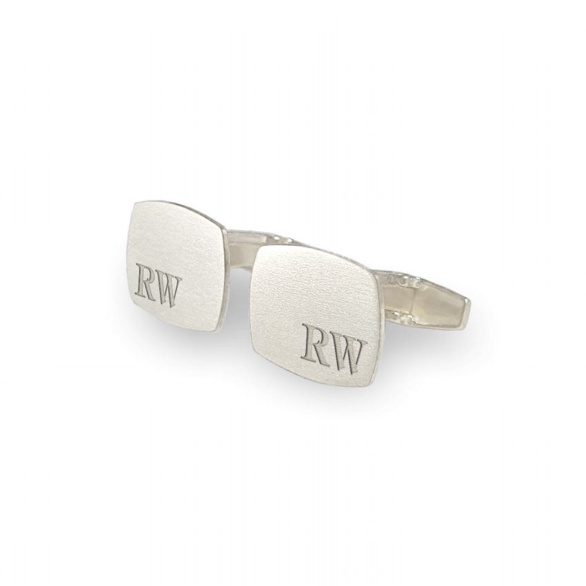 Sterling silver Cufflinks | Available in 10 fonts | Sterling silver | ZD.221