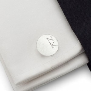 Engraved Sterling Silver Cufflinks | Available in 10 fonts | Sterling silver | ZD.166