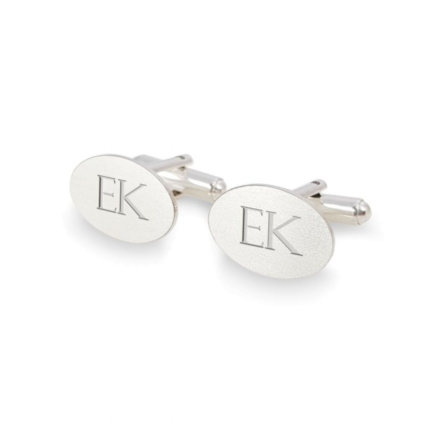 Engraved Sterling Silver Cufflinks | Available in 10 fonts | Sterling silver | ZD.ZD.144