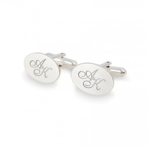 Engraved Sterling Silver Cufflinks | Available in 10 fonts | Sterling silver | ZD.ZD.142