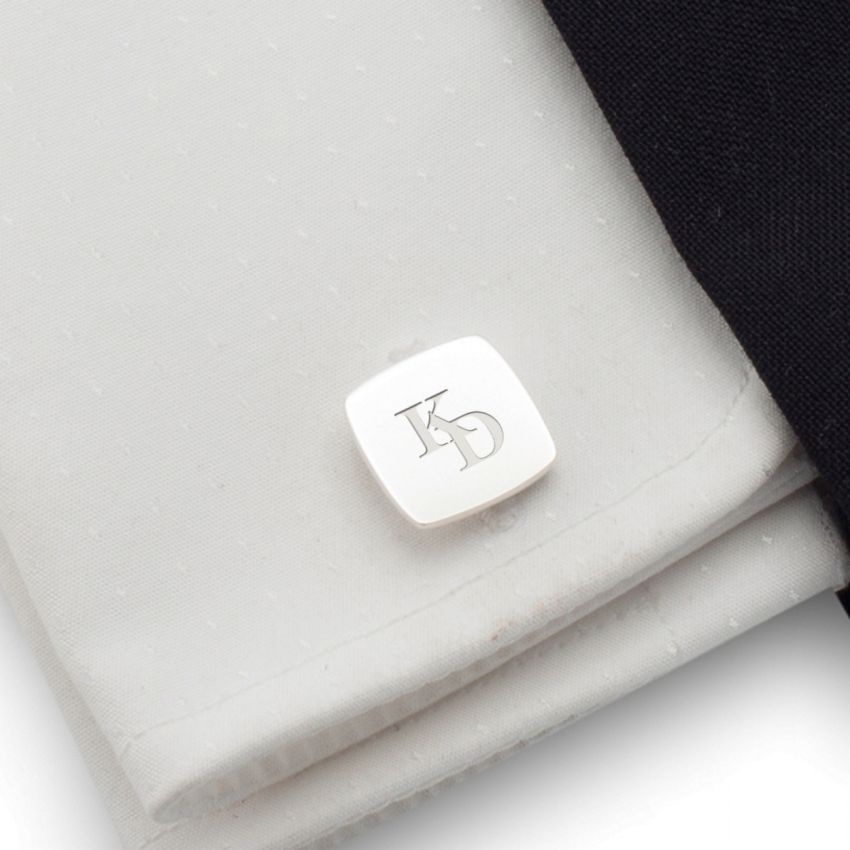 Sterling silver Cufflinks | Available in 10 fonts | Sterling silver | ZD.125