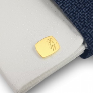 Custom Gold Cufflinks | Sterling silver gold plated | ZD220G