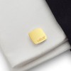Custom Gold Cufflinks | Available in 10 fonts | Sterling silver gold plated | ZD.97Gold