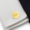 Custom Gold Cufflinks | Available in 10 fonts | Sterling silver gold plated | ZD.132Gold