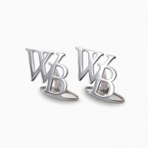 Buchstaben manschettenknöpfe mit Zwei Initiale | 925er Silber | ZD302
