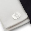 Engraved Sterling Silver Cufflinks | Birthday Initials and Date | Sterling silver | ZD147