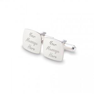 Personalised Cufflinks | With your message | Sterling silver | ZD.122